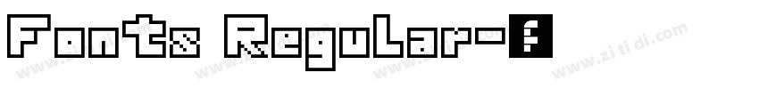 Fonts Regular字体转换